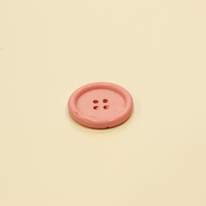 Ξύλινο Κουμπί Ροζ (3cm)