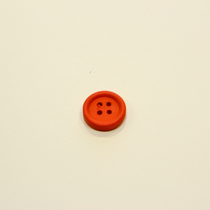 Ξύλινο Κουμπί Πορτοκαλί (1cm)