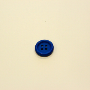 Ξύλινο Κουμπί Μπλε (1cm)