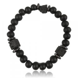 Matte Black Lava Bracelet