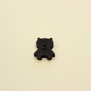 Κουμπί "Αρκουδάκι" Μαύρο (2x1cm)