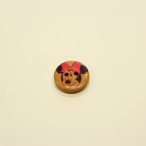 Ξύλινο Κουμπί "Minnie"(1.8cm)