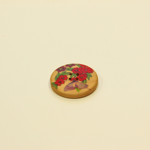 Ξύλινο Κουμπί "Πεταλούδα"(3cm)