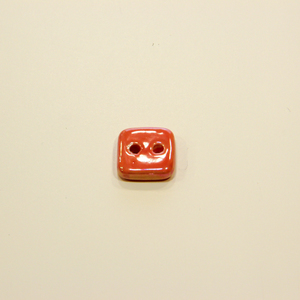 Κεραμικό Κουμπί Πορτοκαλί (1.4cm)