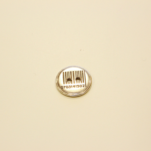 Metal Button "Barcode" (1.7cm)