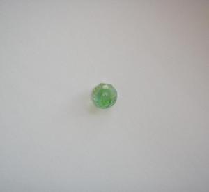 Polygonal Bead Transparent-Green 6mm