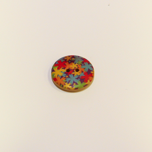 Button "Flowers"(2.5cm)