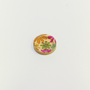 Button "Flowers"(2.3cm)