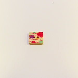 Κουμπί "Καρδούλες"(1.5x1.5cm)