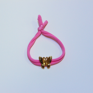 Bracelet Lycra Pink with Butterfly