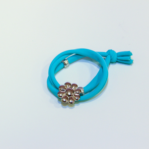 Bracelet Lycra Turquoise with Pearl