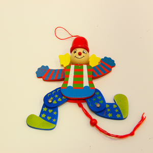 Wooden Clown (16.5cm)