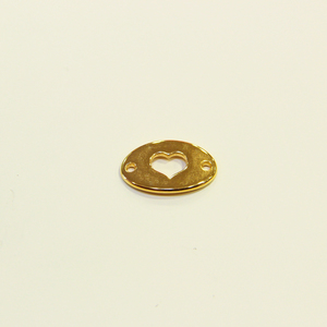 Gold Plate "Heart" (2x1.2cm)
