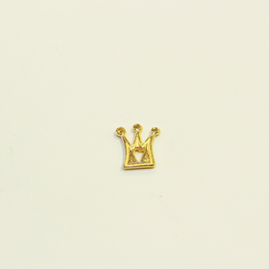 Gold Plated "Crown" (1.3x1cm)
