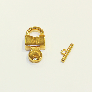 Gold Plated Clasp "Lock"