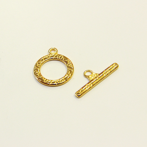 Clasp "Circle" Gold (2.5x2cm)