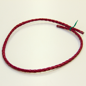 Leather "Knitted" Crimson (5mm)