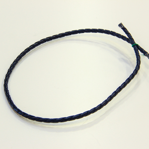 Leather "Knitted" Blue (5mm)