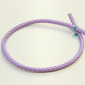 Leather "Knitted" Lilac (8mm)