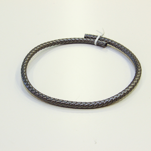 Leather "Knitted" Silver (8mm)