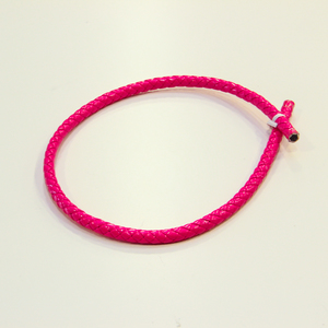 Leather "Knitted" Fuchsia (8mm)
