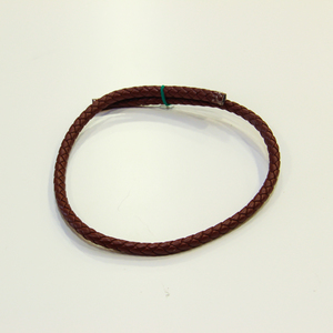 Leather "Knitted" Brown (8mm)