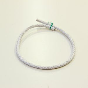 Leather "Knitted" White (8mm)