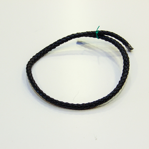 Leather "Knitted" Black (8mm)