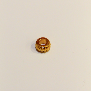 Gold Plated Grommet with Stripes (5mm)