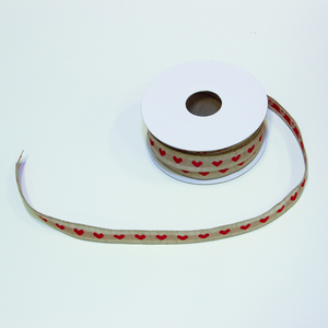 Cotton Cord with Hearts (15mm)