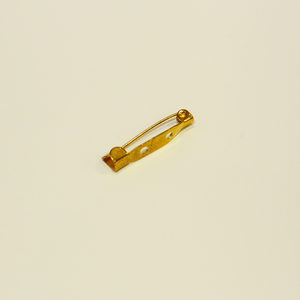 Base for Brooch Gold Plated (2.5x0.5cm)