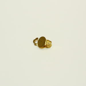 Gold Plated Base Clip for Earring