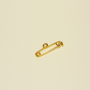 Gold Plated Safety Pin 2.5x0.9cm