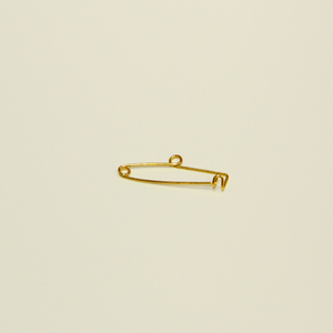 Gold Plated Safety Pin (2.5x0.9cm)