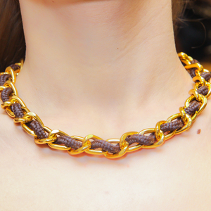 Necklace Chain-Cord Brown