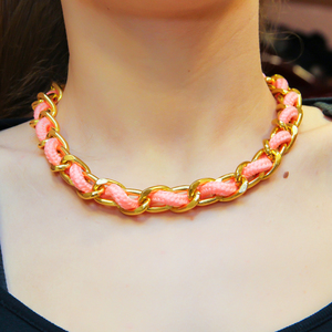 Necklace Chain-Cord Salmon
