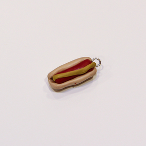 Hot Dog Fimo (2.5x1cm)