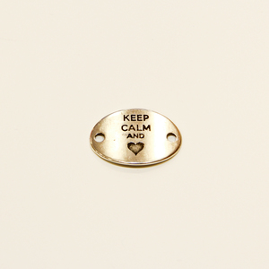 Μεταλλική Πλακέτα "Keep Calm" (2x3cm)