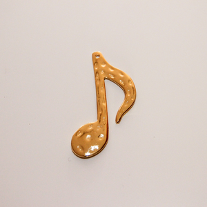 Gold Plated "Note" (7.5x4cm)