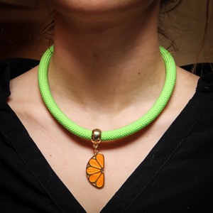 Mountaineering Orange Necklace