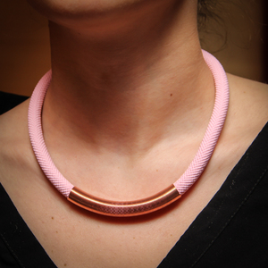 Mountaineering Necklace Pink with Spiral