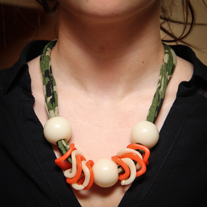 Necklace Camo with Beads