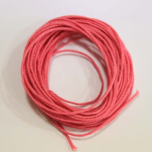 Waxed Cotton Cord Pink (5m)