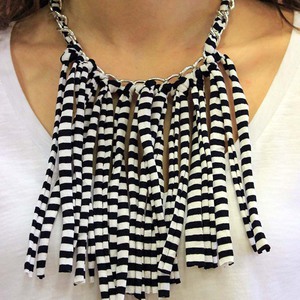 Necklace Chain with Cotton Fringes