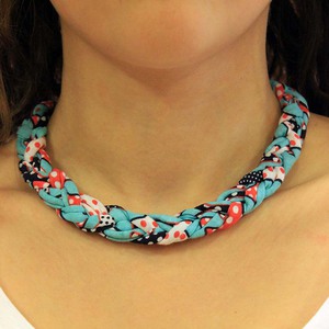 Braid Cotton Necklace Multi-color