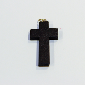 Wooden Black Cross (4.5x2.4cm)