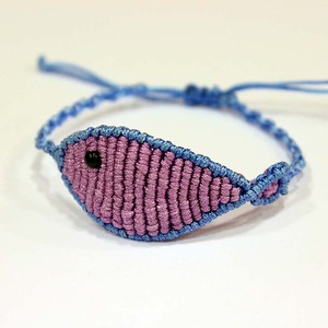 Bracelet "Fish Lilac" Macrame