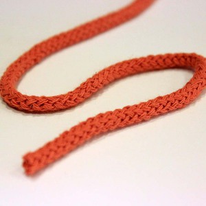 Knitted Cotton Cord Orange (6mm)