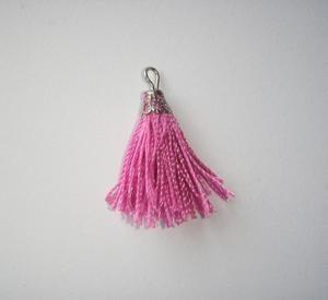 Cotton Tassel Bright Pink (4cm)