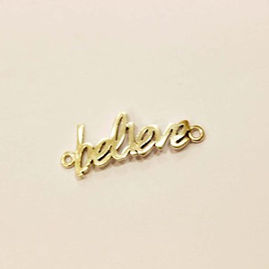 Gold Plated Metal "Believe"